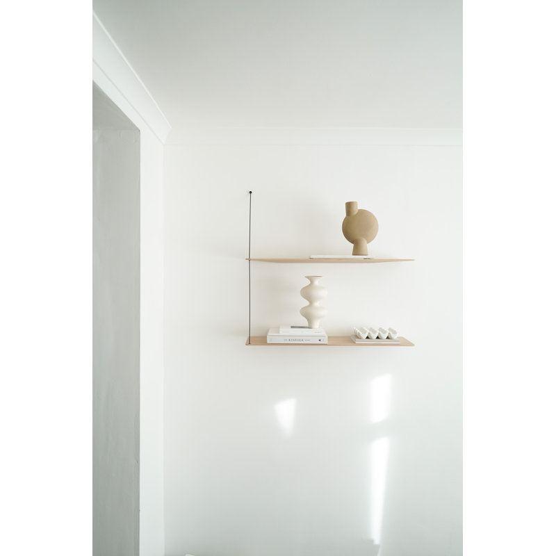 Stedge Shelf (60 Cm), White Oak, 47.2" H x 23.6" W x 8.7" D