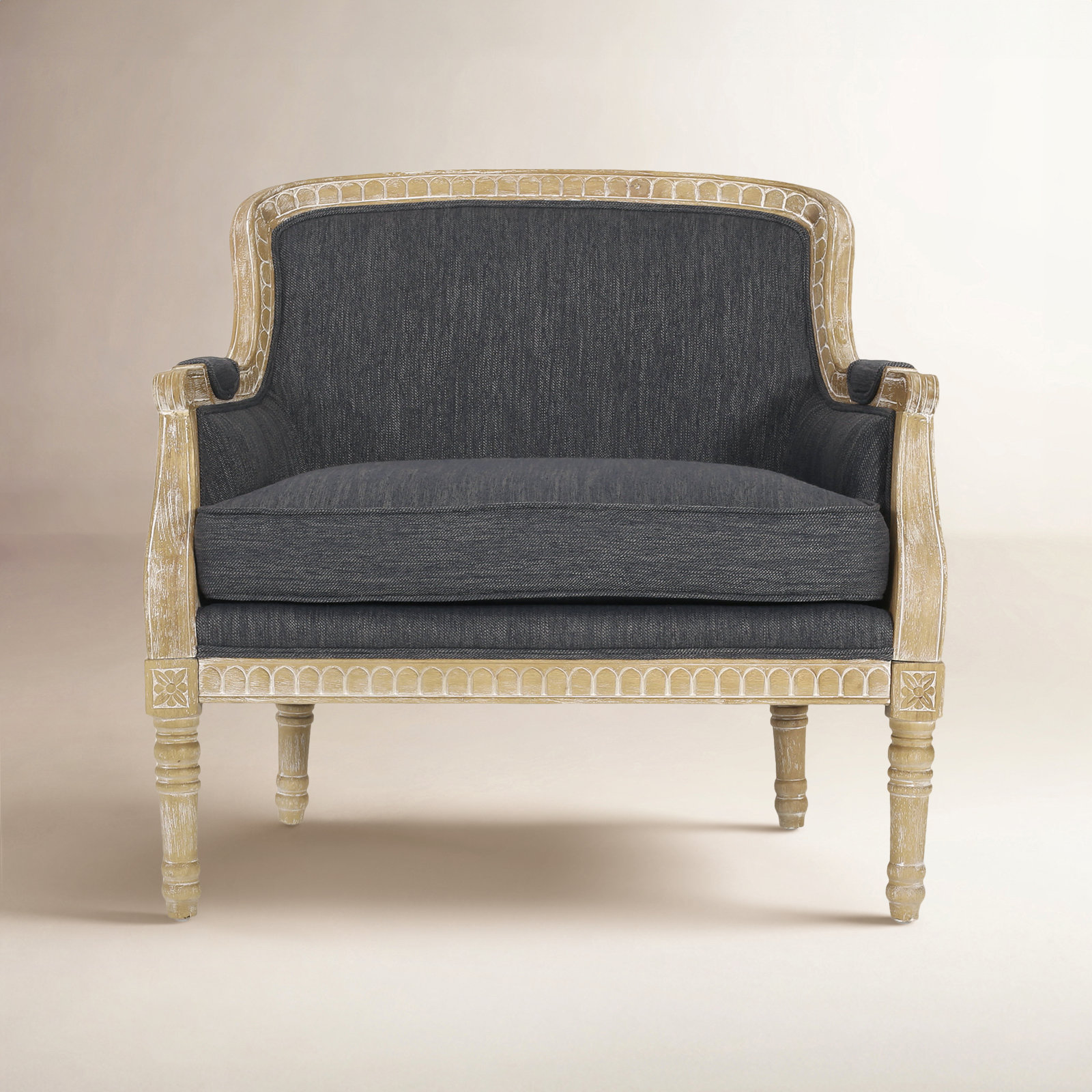 Charney Club Chair, Gray 100% Polyester