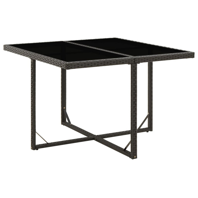 Edurne Rectangular Metal Outdoor Dining Table , 109cm cm W 107cm cm D