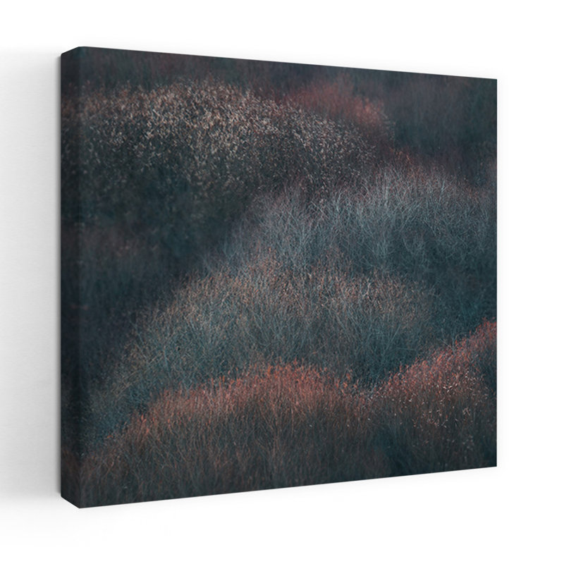 Waves Of Silence, art mural contemporain abstrait, H 18 po x l 18 po