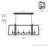Woodburn 5 Light Linear Geometric Chandelier-74777784