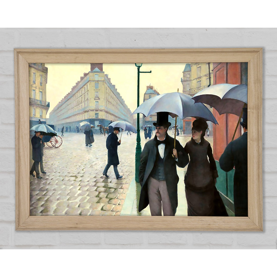 Gustave Caillebotte Pariser Straße an einem Regentag - Druck