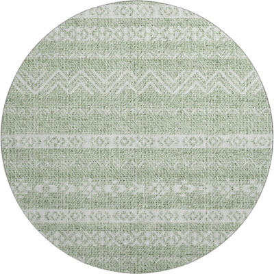Premium Machine Washable Prisco Aloe Rug