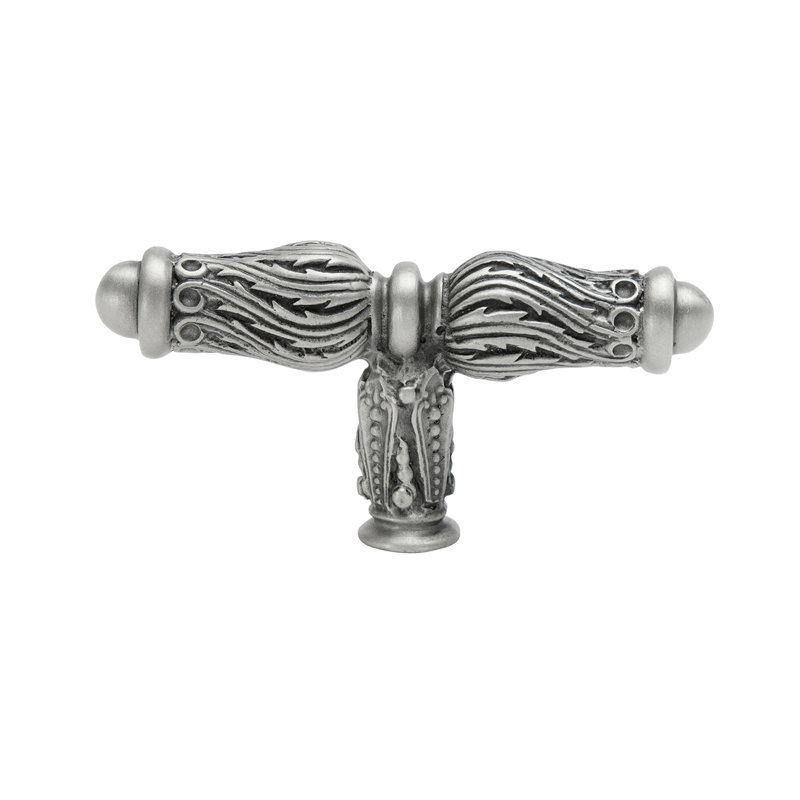 Acanthus knob with feather scroll, Satin