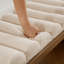 Banc rembourré en bois massif, banc rembourré colonne 45,75 po de large-1007066669-1007066664