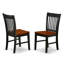 Ensemble de table de salle à manger 5 pièces comprenant une table rectangulaire en bois avec rallonge papillon et 4 chaises de cuisine, noir et cerisier-908478738-908478767