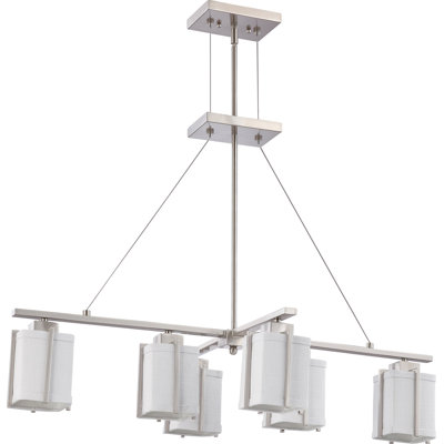 6 - Light Dimmable Geometric Chandelier