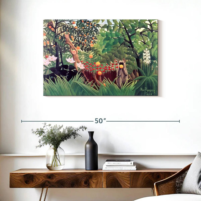 Paysage exotique d'Alvord 1910, H 24 po x l 36 po