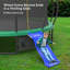 Trampoline d'extérieur de 15 pi avec glissade, trampolines récréatives avec filet et échelle pour enfants et adultes-113438346