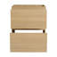Meuble-lavabo de salle de bain 61 cm avec tiroir double - Meuble fonctionnel en bois d'ingénierie, meuble-lavabo autoportant, détails charmants