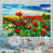Toile avec cadre flottant blanc