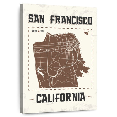 Aliaz Classic San Francisco Map