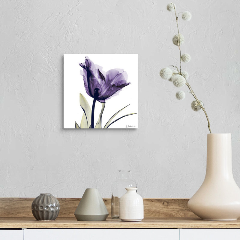 «Manigault», fleur mauve par Kiranjit, reproduction de photo, H 10 po x l 10 po x P 1,5 po, Toile
