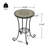 Patio Side Table with Dual-Use Shelf