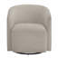 Fauteuil d'appoint pivotant à fonction demi-tonneau - avoine de mer-113286086