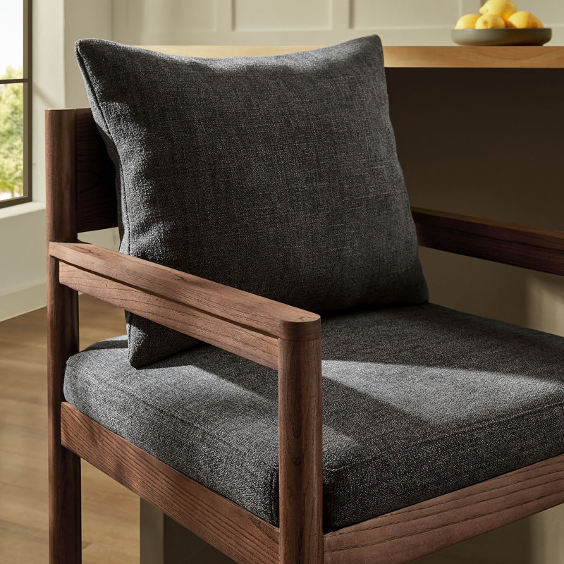Tabouret de comptoir Remington, Gris anthracite, Tabouret de comptoir (siège d'une hauteur de 29 p