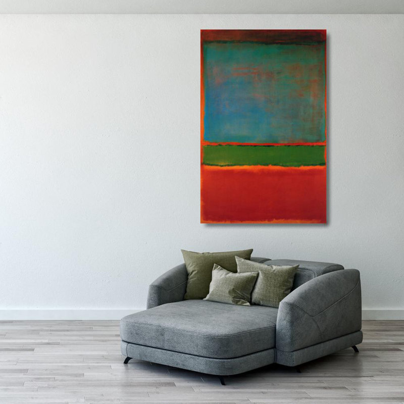Violet, Green and Red, 40" H x 26" W