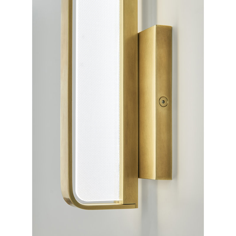 Banda 13 Wall/Bath, Natural Brass