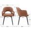 EWX19027DC 47cm H Side Chair in Brown
