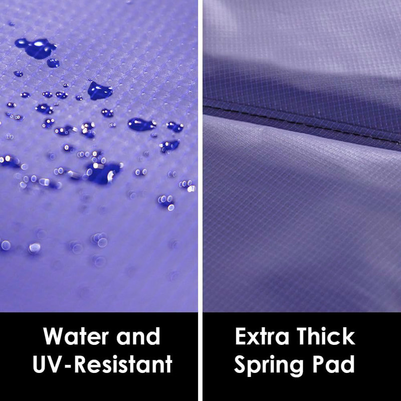 Pre-packaged 15x9 Rectangle Blue 2-Piece Spring Pad