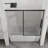 Semi - Matte Black Sliding Shower Door, 1/4" (6mm) Thick Tempered Glass, Adjustable Width 56" 60", Smooth Sliding, Splash Proof 60" Adjustable，semi ，sliding Bathtub Door，6mm Clear Glass，splash