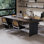 Black Rectangular Solid Wood desk