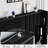 Velvet Upholstered Wingback Platform Bed-1004497210-1004497204