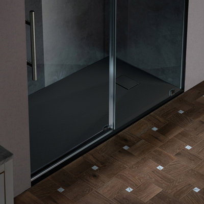 47.25" L X 35.4" W Shower Base With Reversible Drain Placement, Drain Plate And Tile Flange, Wheel Chair Access