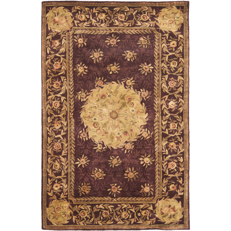 Tapis oriental en laine touffeté à la main Loren, Rectangle 2 pi x 3 pi