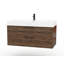 42 " W Wall Mounted Wall Mounted 1 Single Vanity Bathroom Vanity With Cultured Marble Top-438447616