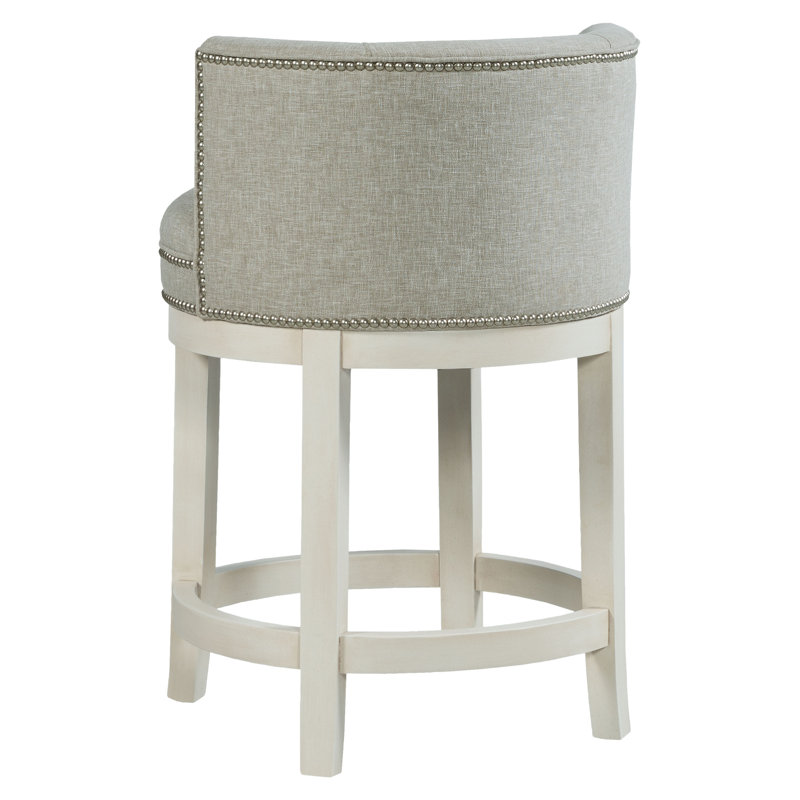 Cosmo Swivel Upholstered Counter Stool, Counter Stool (26" Seat Height), Almond Buff, 3029 Fossil
