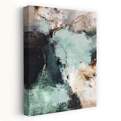 Art contemporain abstrait vert