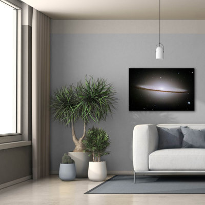 'Sombrero Galaxy' by NASA's Hubble Space Telescope Canvas Wall Art