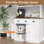Garde-manger 71 po avec station de charge, tablette à micro-ondes et tiroirs 71 po-58012078