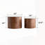 Ensemble de 2 tables gigognes rondes modernes Nesting Carlie avec de véritables tranches d'anneaux pour de petits espaces et une utilisation polyvalente-282217569