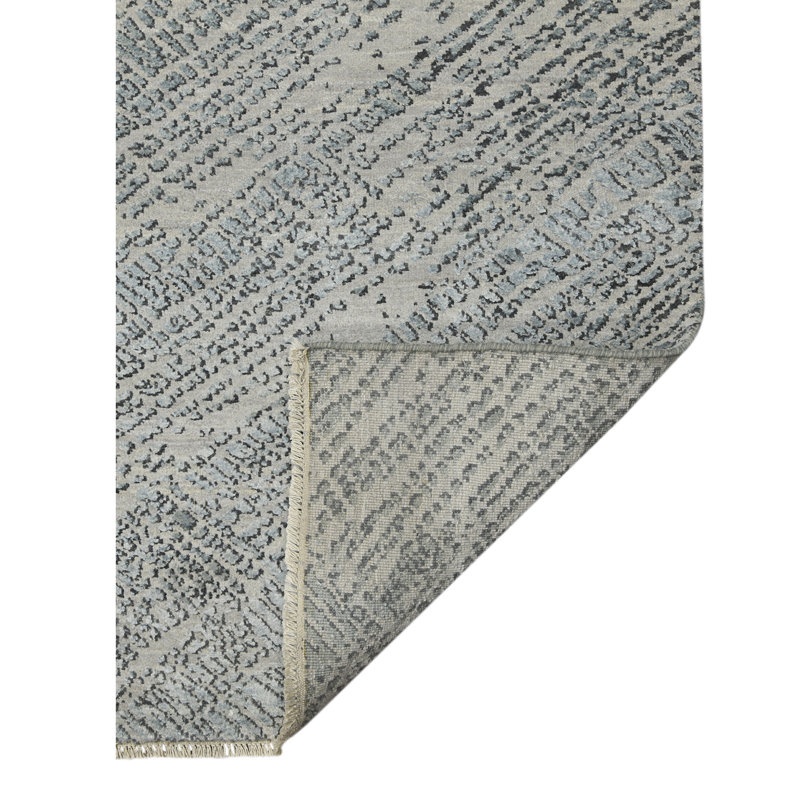 Majestic Abstract Area Rug in Blue, Rectangle 2' x 3'