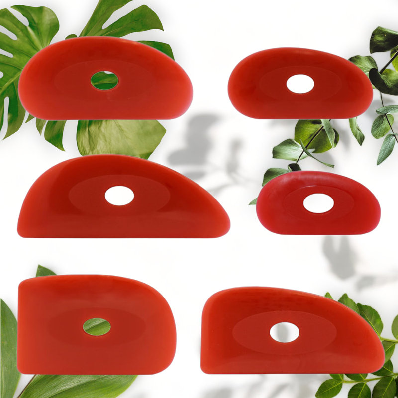 6 Pottery Ribs Set