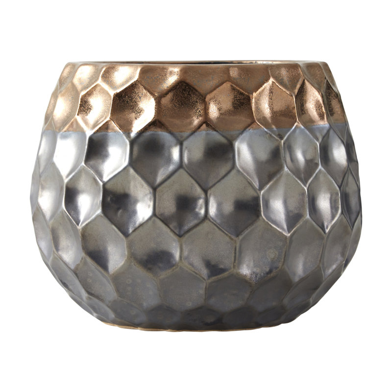 Alfonso Ceramic Cachepot, 17cm H x 22cm W x 22cm D