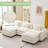 Praylow 120" W Modular U-Shaped Sectional Sofa with Two Ottomans -1656913611
