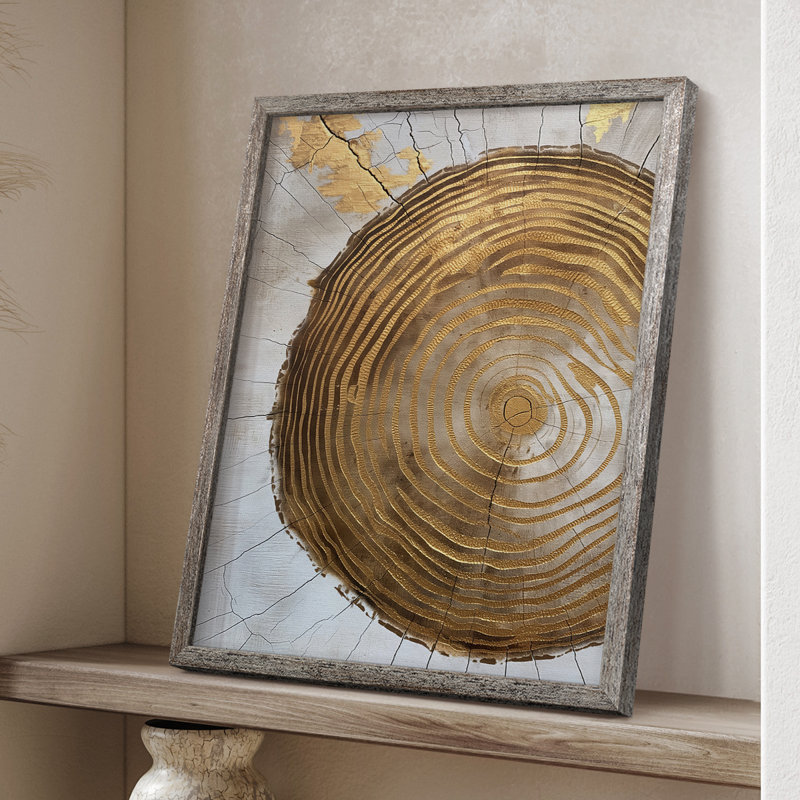 Reproduction encadrée ABSTRACT Series CLxxi - bois massif, H 30 po x l 24 po