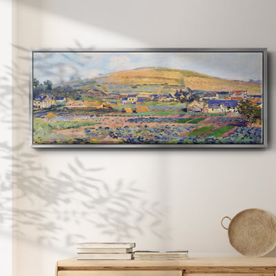 The Mount Riboudet in Rouen at Spring, 1872- Framed Canvas