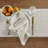 Pinstripe - 100% Pure Linen Dinner Napkins-100088348