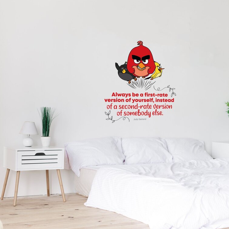 Buy Trends on Wall Brown-Red Vinyl Bird House Design Wall Sticker