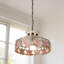 Luminaire suspendu en verre coloré 1 lumière Tiffany