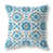 Bleu / brun floral / géométrique
