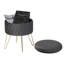 Berg 31.5Cm Velvet Round Storage Ottoman-792526463