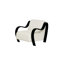 Chaise d'appoint Curva Luxe - Revêtement en tweed texturé avec accoudoirs sculpturaux en bois courbé-1966696490-1979430108