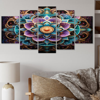Décoration murale Tonilyn - Boho Mandala - 5 panneaux