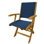 Riviera Teak Outdoor Sling Folding Dining Armchair