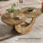 Coffee Table with Storage Shelf and Wooden Frame-934543899